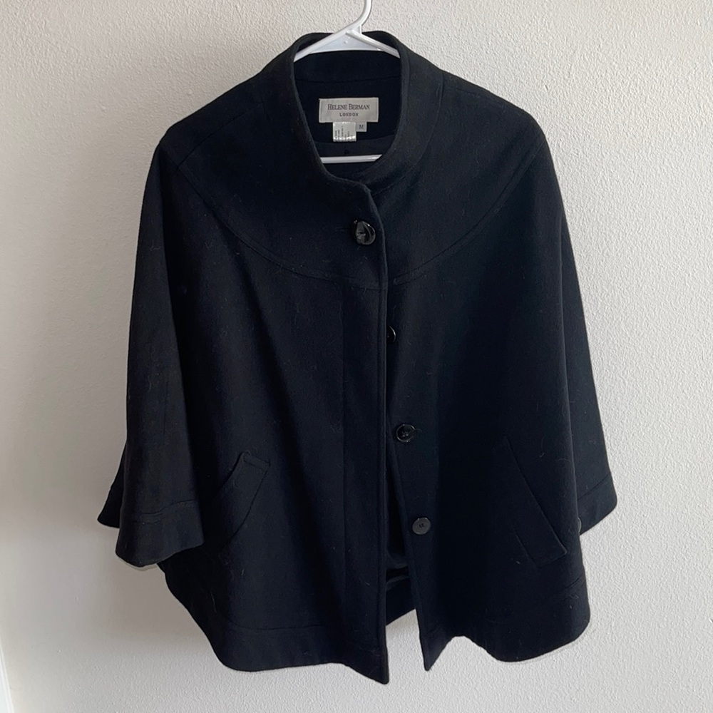 Helene Berman Wool/cashmere blend Cape/poncho